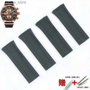 Watch Bands Mens Rubber Soft Strap For Porsche Design P6780 Series Womens Sile Sports Waterproof Strap Accessories L240307