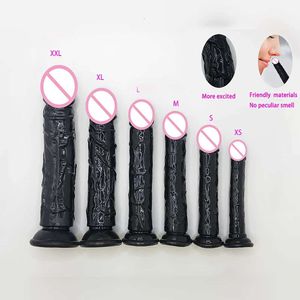 Dildos/Dongs Realistyczne dildo zabawki seksualne dla kobiety mężczyźni pary silikonowe penis masturbator czarny dildos erotyczny kogut g sklitoris anal bex zabawka