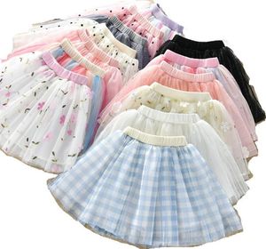 Mix 5 teile/los baby mädchen tutu kleid dot pailletten stickerei net garn rüschen tanz rock babys plissee ballkleid röcke kinder Des4323252