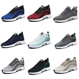 Mens Running Shoes GAI respirável branco preto azul vermelho sapatos de plataforma respirável tênis formadores leve andando oito