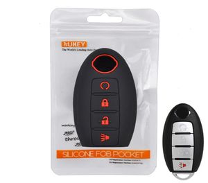 Silicone Car Key Case For Nissan Altima Maxima Murano Rogue Sentra Versa Titan Cover Keyless Remote Fob Shell 4 Button Protector8058891