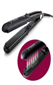 Steam Function Flat Iron Tourmaline Ceramic Vapor Professional Hair Strainener With Argan Oil Infusion Rätning Irons8743844