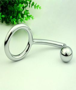 Masturbators Sex Toys Anal Plugs Anal Massage Cock Rings with Ball Man Metal Hook Penis Lock Male Devices3985832