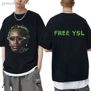 Rapper Young Thug Green Rare Graphic Tee Shirt Male Hip Hop Retro Short Sleeve T-shirts Men Women 100% Cotton Oversized T Shirt 623