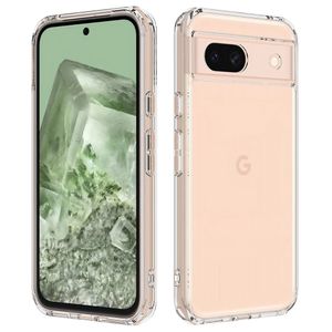 Stoßfeste, schlanke, transparente Acryl-Hülle für Google Pixel 8A 8 Pro 7 7A 6A 6 4A, kratzfeste, harte Schutzhülle