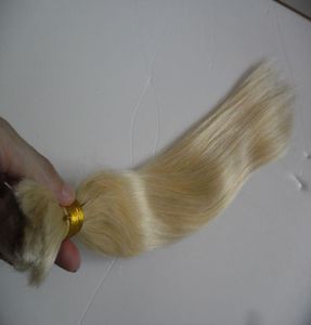 613 Bleach Sarışın Brezilya Düz Saç Paketleri Toplu Örgü İnsan Saç Uzantıları 1 Paket Örgüler Saç 10 Quot26quot6173628