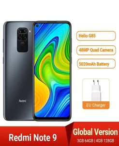 글로벌 버전 Xiaomi Redmi Note 9 스마트 폰 NFC 64GB 128GB Helio G85 653 48MP AI 쿼드 카메라 노트 9 휴대 전화 5020MAH7286265