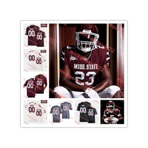 Lideager Griffin Mississippi State Bulldogs piłka nożna Trent Singleton J.P. Purvis 84 Jarnorris Hopson Wesley Miller Nathaniel Watson MSU Jerseys