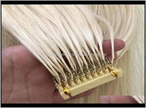 مسبقًا 150G 300STRANDS امتداد 16 18 20 22 24INCH البرازيلي الأوروبي 6D ملحقات الإنسان 10PIN YHOLQ BD67U73061857878675