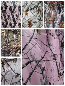 Tessuti in raso mimetico economici Abiti da sposa fai da te Camouflage Real Tree Snowfall Fabrics Tessuto in raso intero6810627