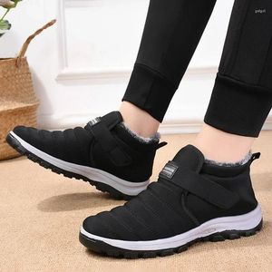 Casual Shoes For Male 2024 Brand High Top Men's Vulcanize Sneakers Sy Round Toe Slip On Non Warm