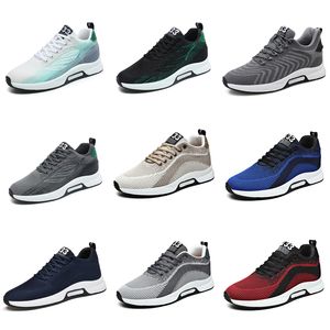 Herrsportskor gai andas Black White Grey Blue Platform Shoes Breattable Walking Sneakers Trainers Tennis Two