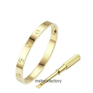 Original 1to1 Cartres Card Light Luxury Colored Screw Bracelet and Design with Buckle Advanced Ins18 Rose Fashion Couple Simple Love OS4K