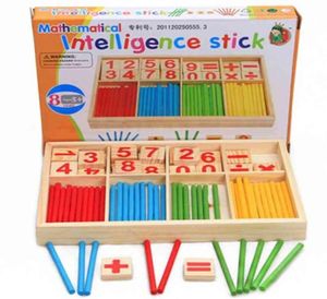 Montessori Eonal Toys Colorful Wooden Math Toys for Children Domino 345678 Years Old Game Funny Gifts Kids 2109221943295