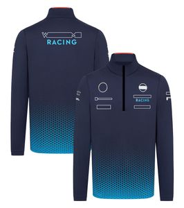 Formel One F1 Racing Team Edition Sport Long Sleeve Pullover och halv dragkedja tröja 2024 för att öka gödningen