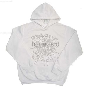 Men's Hoodies Sweatshirts Hoodies Sweatshirts 2023 White Sp5der Cotton Inlaid Diamond Hoodie Web Graphic Quality Spider 555555 Young Thug Y2k Streetwear Q561 2436