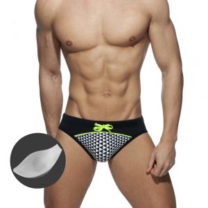 Roupa de banho masculina, calção de banho curto sexy para homens, push pad, verão, natação, surf, 2021