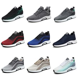 Men's Sports GAI Shoes breathable black white Beige grey blue platform Shoes Breathable Walking Sneakers trainers Four