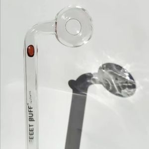 メーカーによる13cmのロゴ色の透明なガラスオイルバーナーの卸売