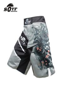 White Dragon Eagle Sottotitoli Sport Pantaloni da allenamento larghi in cotone traspirante Mma Pantaloncini corti da kickboxing Muay Thai132973659612