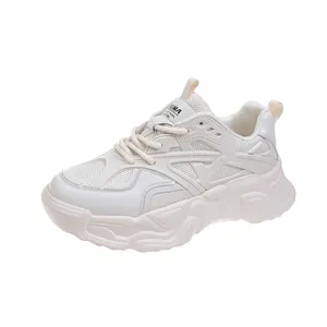 Pary Buty tatowe proste platforma Chunky Sneakers klin do damskich butów swobodne oddychane letnie sport