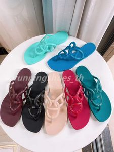 Ciabatte da sandalo da donna firmate classiche pantofole piatte cartone animato in gomma da donna estate spiaggia scarpe sexy taglia 35-41 con scatola e sacchetto per la polvere NO322