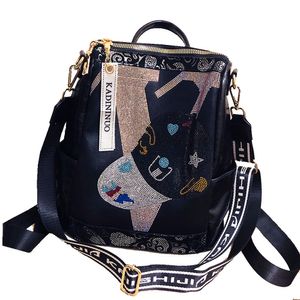 Borsa a tracolla all'ingrosso di fabbrica 3 colori Travel Outdoor Sports Chave Casual Leather quest'anno Popolare Elegante Borsa Diamante Street Trend Cartoon Borsa