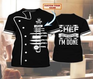 Camiseta nome personalizado mestre chef 3d todo impresso mens verão manga curta oneck unisex casual esportes tshirt dx23 2204084850628