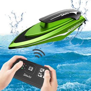 Mini RC Boats High Speed ​​Racing Ship Remote Control Speedboat Children Gift Outdoor Games Water Toys For Boys Childern Gift 240223