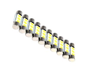 10 Stück Auto-Innenkuppelleuchte 5050 29 mm 3SMD LED-Sicherung Soffitten-Kosmetikspiegel-Glühbirne für 6641 TS14V1C2982519