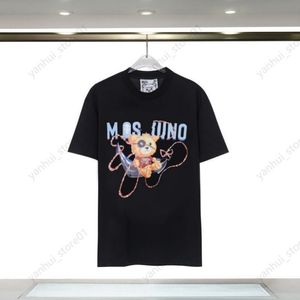 Womens Mens Designers T Shirts Sunmmer Tshirts Fashion Letter Printing Short Sleeve Lady Tees Luxurys Casual Clothes Tops T-shirts Clothing Moschino yhn