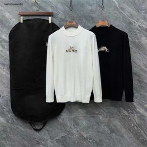 Brand men sweater Designer shirt Long sleeve sweaters mens clothing Fashion LOGO top turtleneck long undershirt jumper Size M-3XL Mar 06