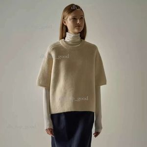 Spring And Autumn New Lazy Style Knitted Top High-Grade Round Neck Sweater 737