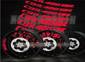 Novos pneus legal modificado motocicleta adesivos logotipo da roda interna reflexivo personalidade aro decalques decorativos para honda cbr400rr8702649