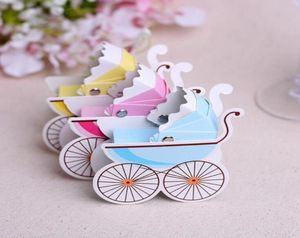 Cute Baby Cart Shape Candy Boix Baby Stroller Wedding Birthday Party Sweet Chocolate Boxes Wedding Favors6445844