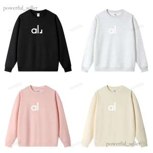 AL-2024 Women Yoga Outfit Perfectly Oversized Sweatshirts Sweater Loose Long Sleeve Crop Top Fitness Workout Crew Neck Blouse Gym 316