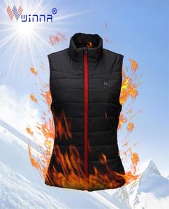 난방 조끼 USB 충전식 난방 재킷 의류 양복 조끼 따뜻한 여자 야외 캠핑 스키 가열 조끼 y20112320079972