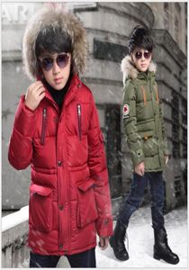 Meninos casacos crianças jaqueta de inverno engrossado longo com capuz jaqueta de algodão designer crianças roupas do bebê menino jacket44946111220205