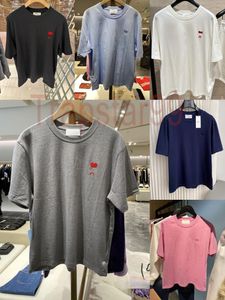 AMIS MENS KVINNS DESIGNER T-shirt Summer Tee Shirts Fashion Tops S Brand Unisex Style Cotton Tshirt US Size S-XL