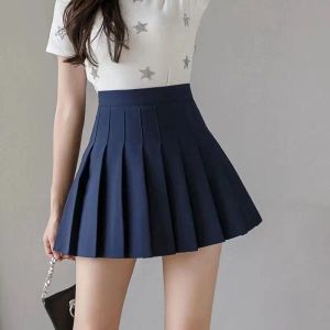 skirt Summer Mini pleated skirt women's high waist knee length sexy skirt student school uniform short skirt