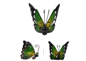 Solar Lamps Deck Accent Butterfly Forme Party Romantic LED DECORATIVE Light Gift Waterproof Outdoor Stained Glass Dekor Dekor Art2693484