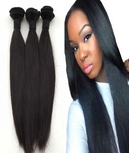 12a 브라질 머리 직선 인간 머리 직조 10pcslot Peruvianmalaysianindian 번들 100 처리되지 않은 Remy Hair Wave2969509