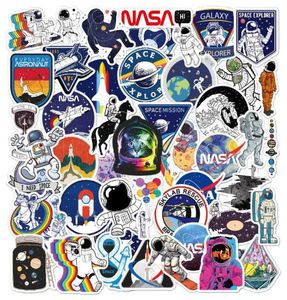 50Pcs Mixed Space Explorer Galaxy Stickers 2 Group Spaceman Rocket Nasa Sticker Skateboard Guitar Car Laptop Pad Bicycle Motorcycl2610785