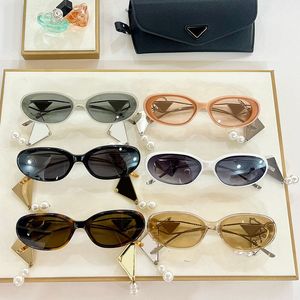 Óculos de sol de grife femininos elegantes óculos de armação circular luxuosas lentes de mudança de cor lentes decorativas de cor clara com correntes e caixas VPR62WS