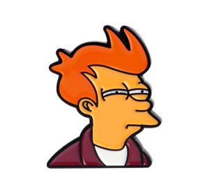 Futurama Brooches Philip J Fry Enamel Pins TV Show Badges cartoon figure jewelry gift for fans6389833