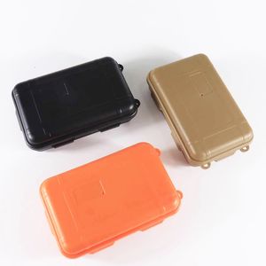 EDC Tools Outdoor Survival Kit S Small Size Box Sealed Shockproof Waterproof Wild Survival Storage Tool Plastic Dustproof Camping Container Package Box Portable