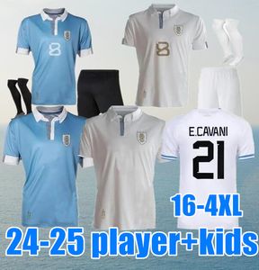 24 25 Uruguay Soccer Jersey 24/2025 L.Suarez E.Cavani N.De La Cruz National Team Shird G.De Arrascaeta