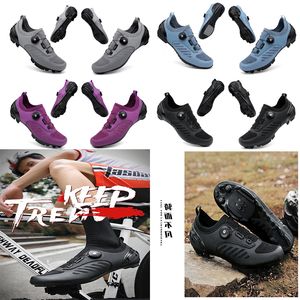 Deszigner Cycling Shoes Men Sports Dirt Road Cykelskor Flat Speed ​​Cycling Sneakers Flats Mountain Bicycle Footwear Spd Czczleats skor 36-47 GAI