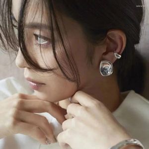 Stud Earrings Brass Simply Irregular Women Jewelry Punk Party T Show Gown Runway Trendy Korean Japan Israel Style INS