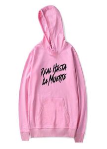 アヌエルAAアルバムReal Hasta La Muerte Hoodies Men Men Hip Hop Hoodie Sweatshirt Spring Autunt Male Ladies KPOP HOODIES FULL X09795670